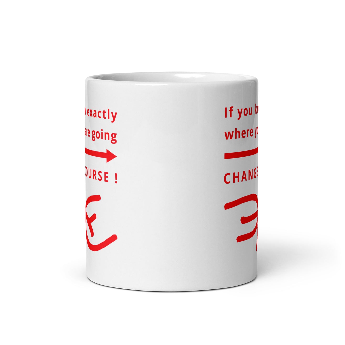 White glossy mug (Reflections / Questions collection)