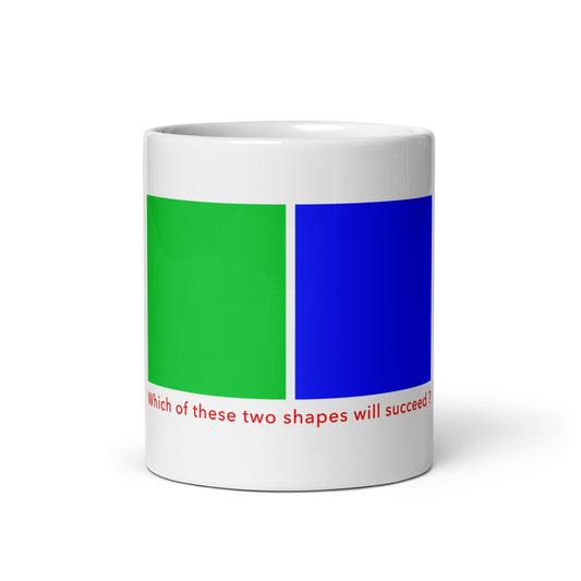 White glossy mug (Reflections / Questions collection)