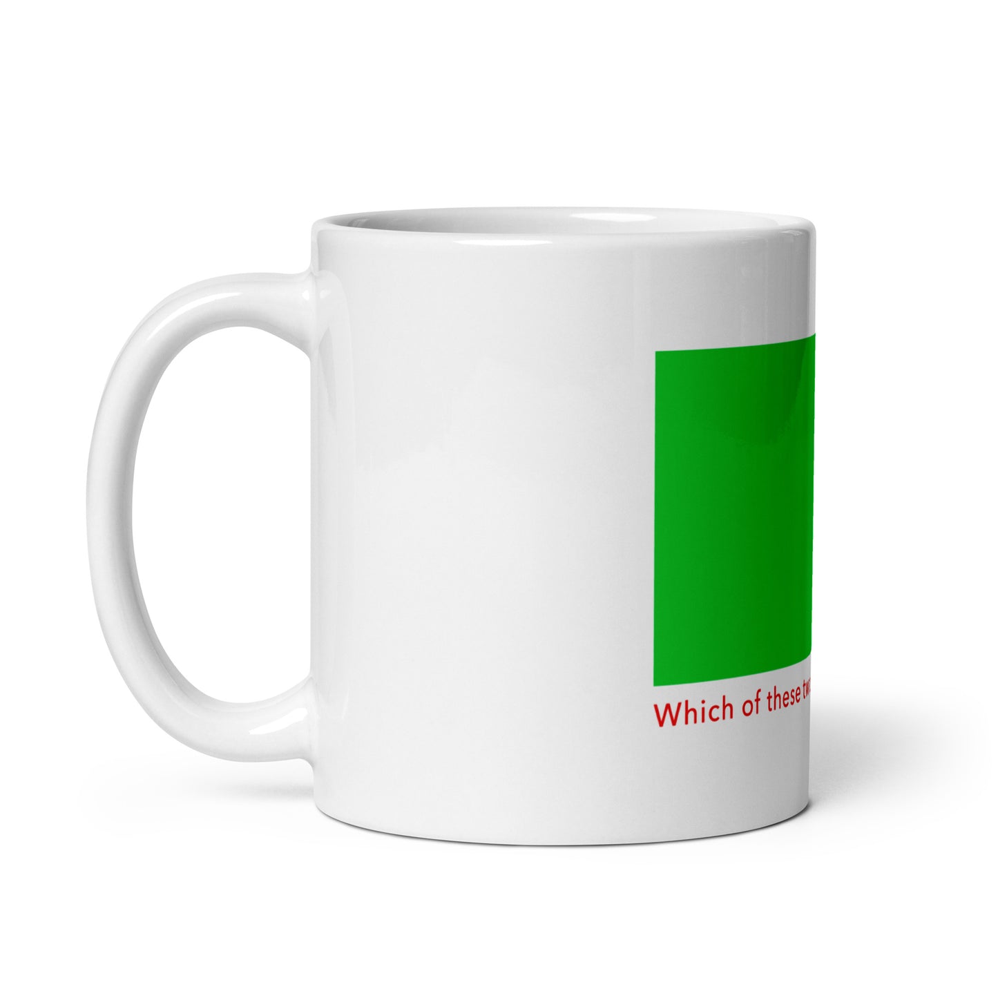 White glossy mug (Reflections / Questions collection)