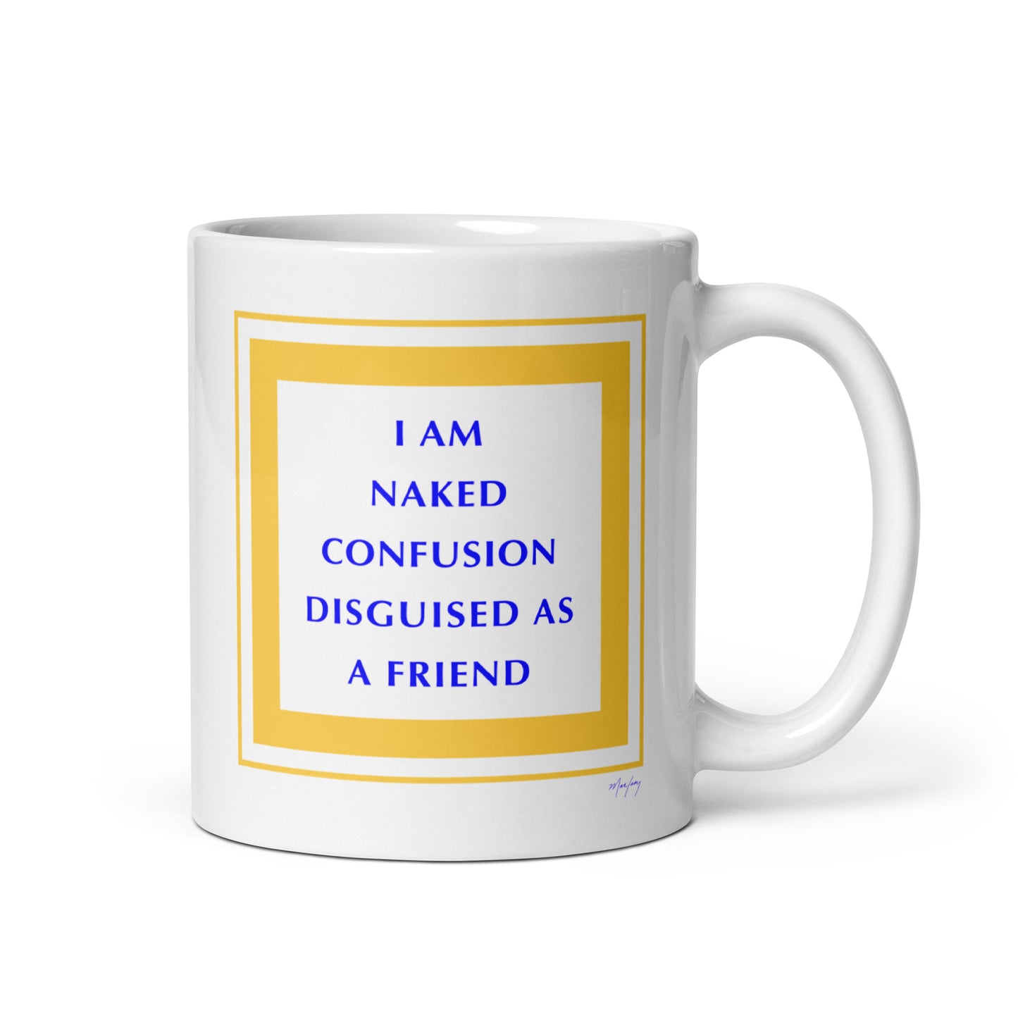 White glossy mug (Reflections / Questions collection)