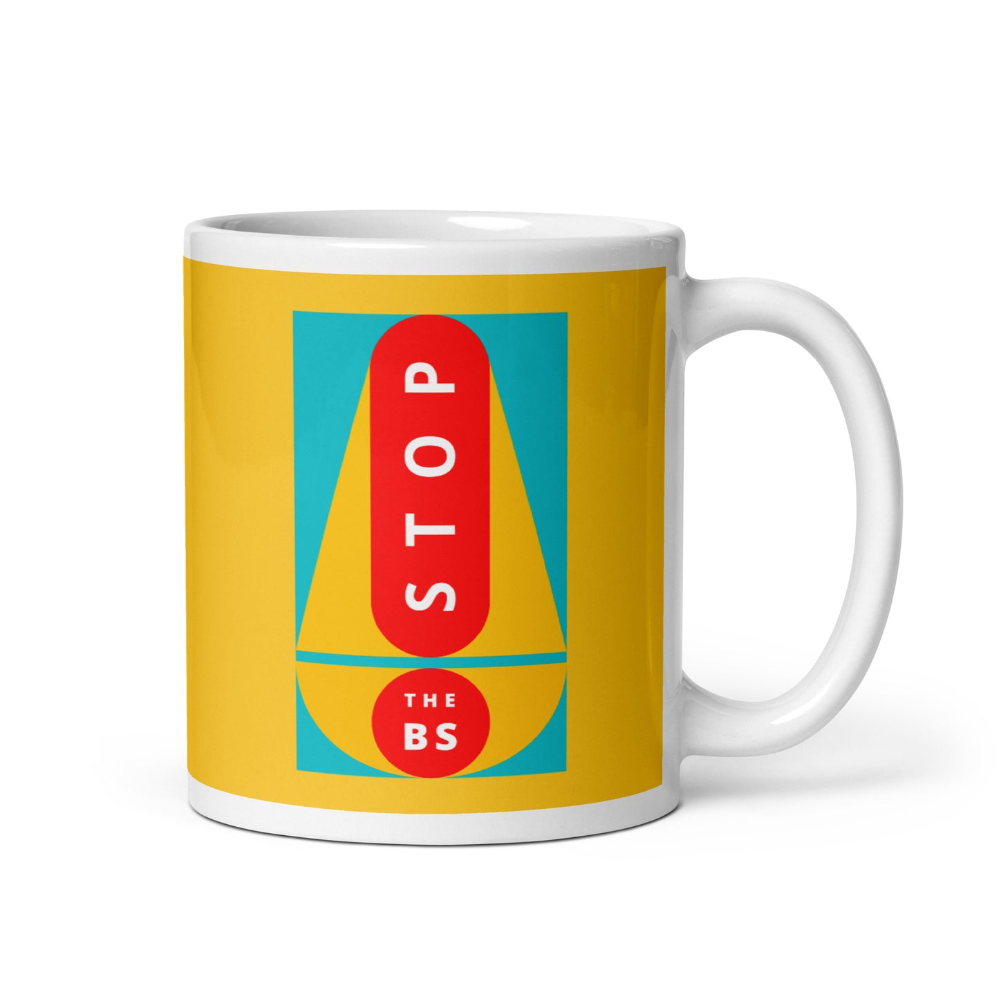 White glossy mug (Just For Fun collection)