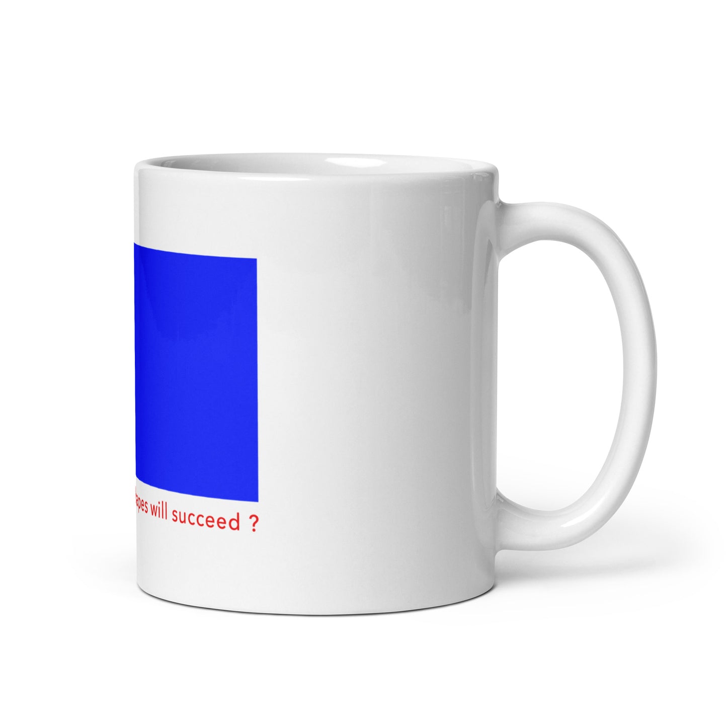 White glossy mug (Reflections / Questions collection)