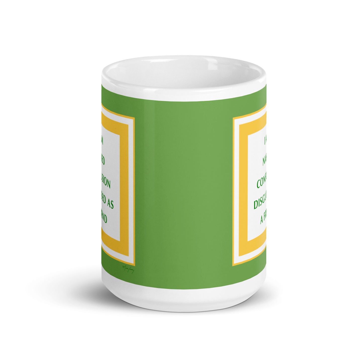 White glossy mug (Reflections / Questions collection)