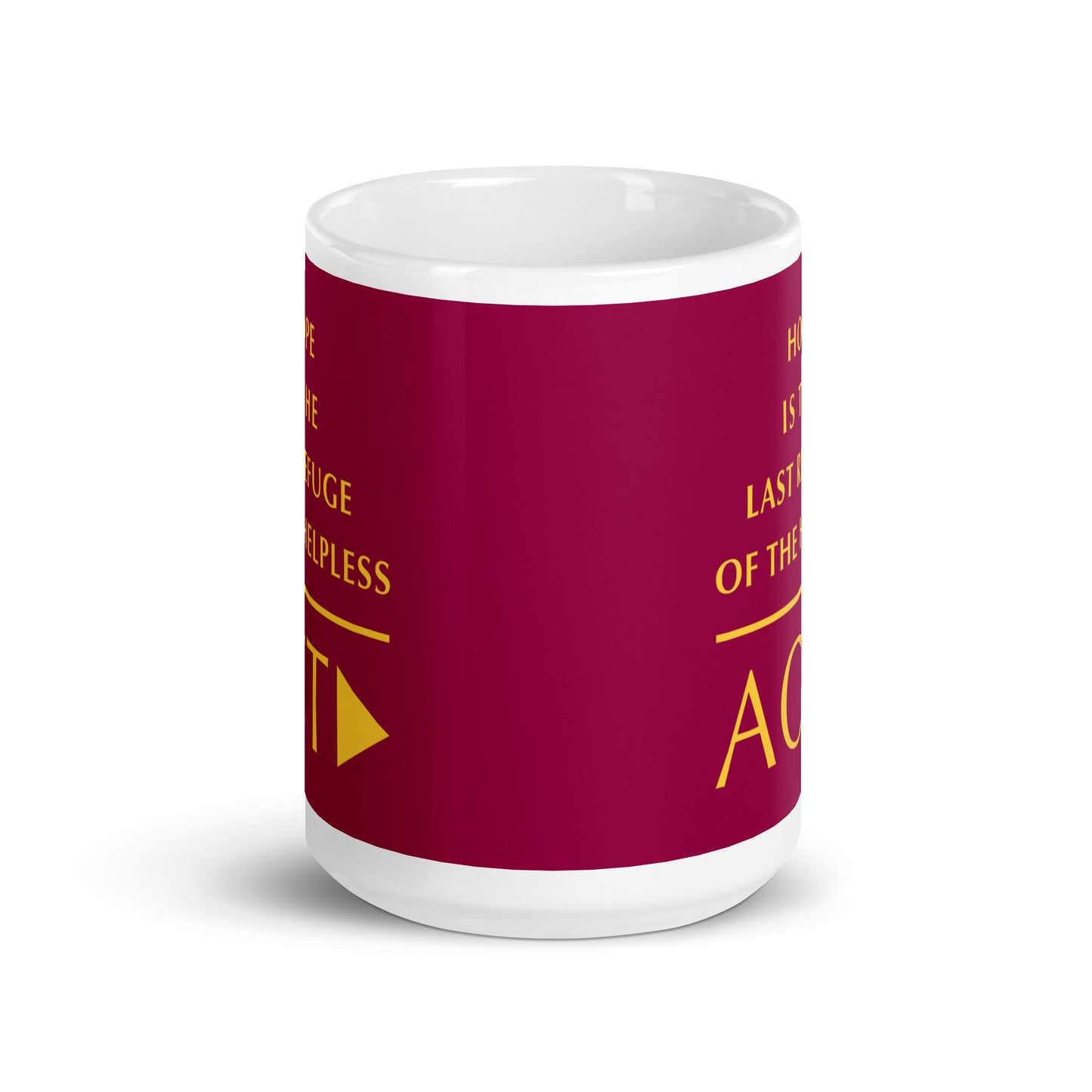 White glossy mug (Reflections / Questions collection)