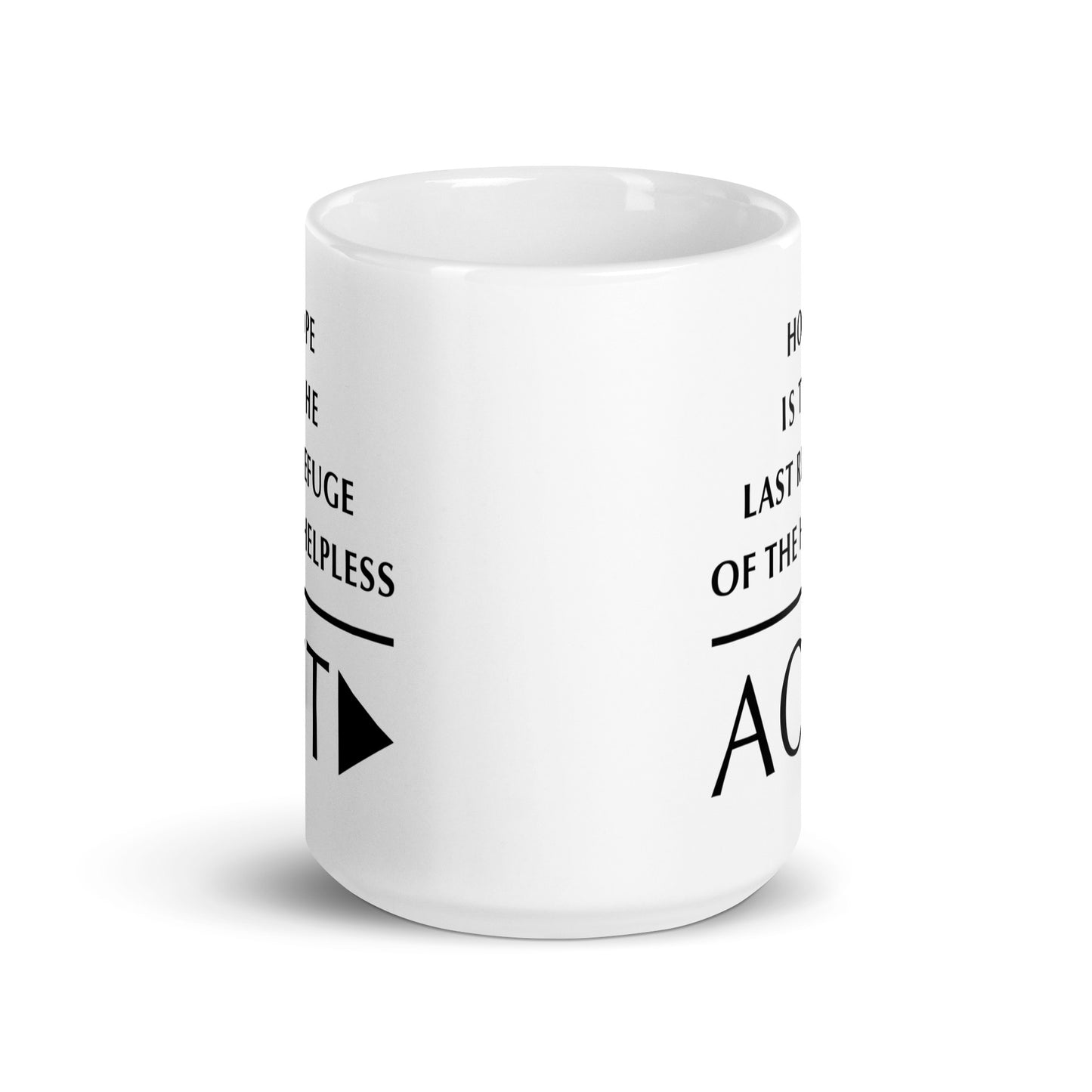 White glossy mug (Reflections / Questions collection)