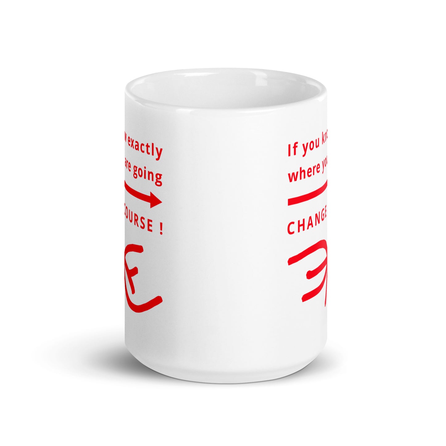 White glossy mug (Reflections / Questions collection)