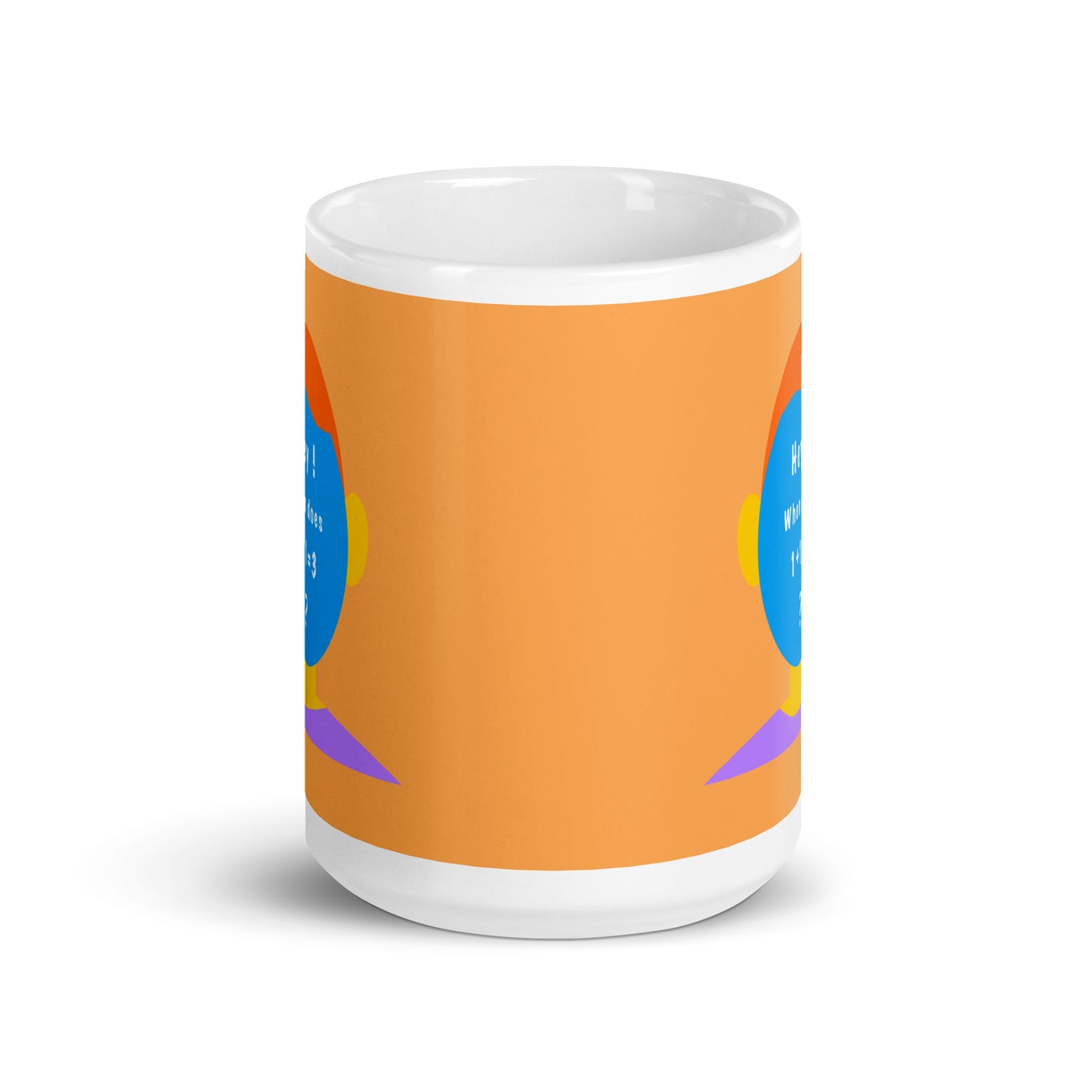 White glossy mug (Egghead collection)