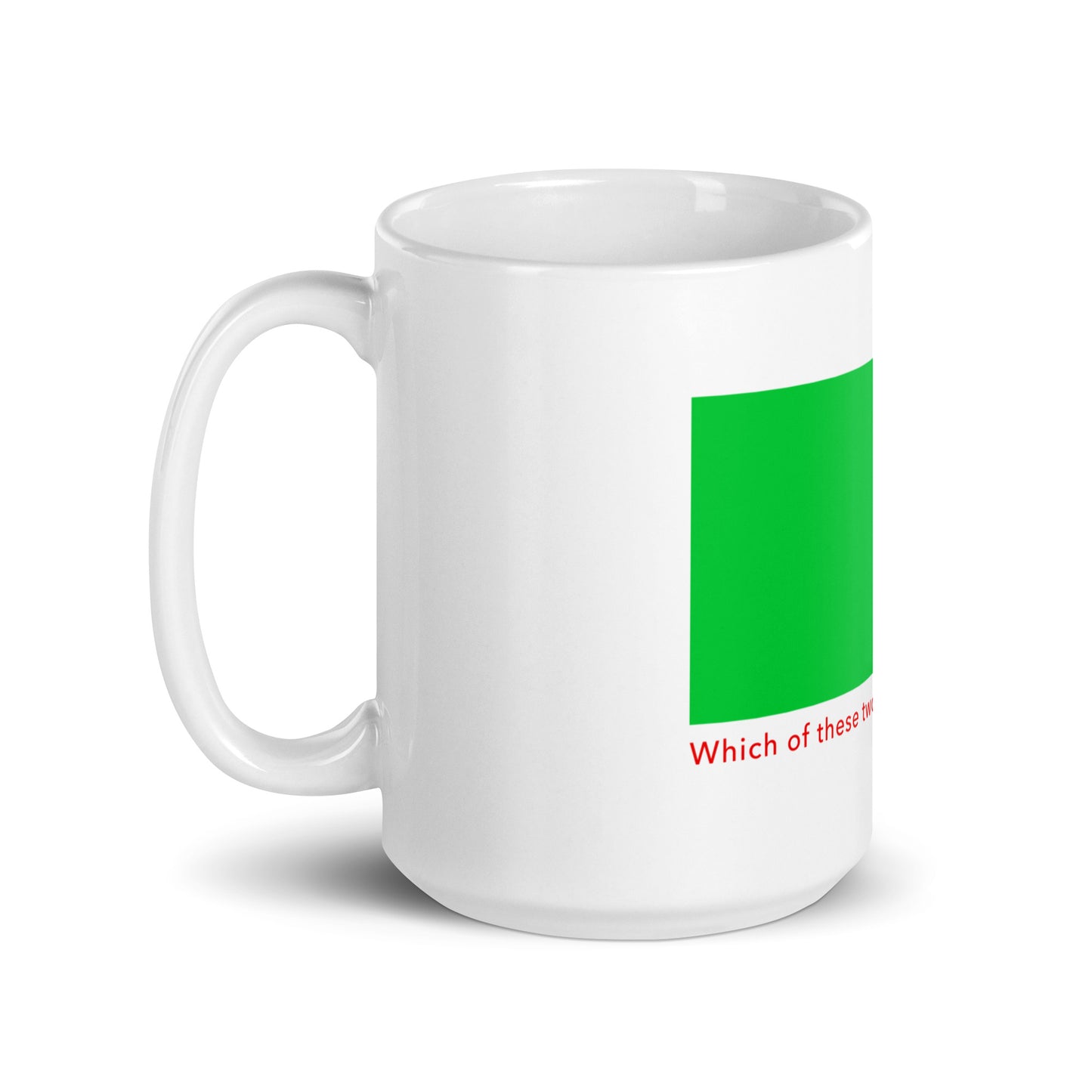 White glossy mug (Reflections / Questions collection)