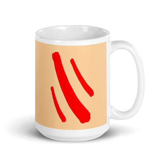 White glossy mug (Abstract Chic collection)