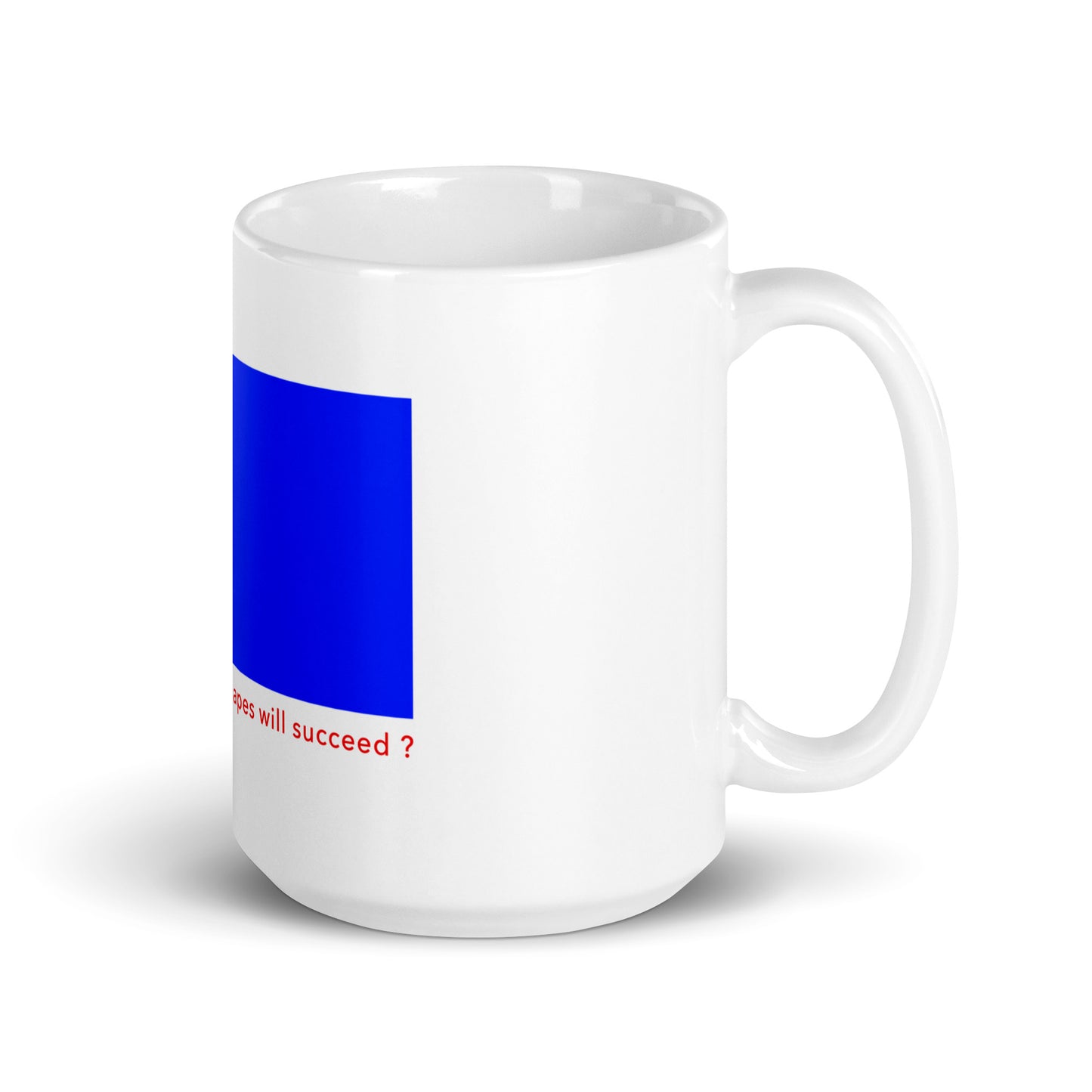 White glossy mug (Reflections / Questions collection)