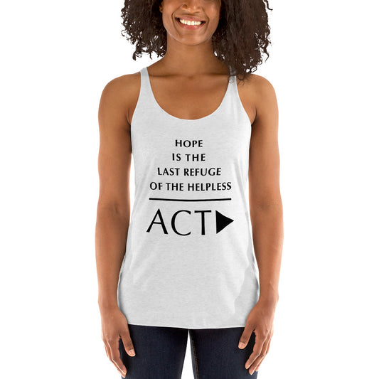 Women's Racerback Tank (Reflections / Questions collection)