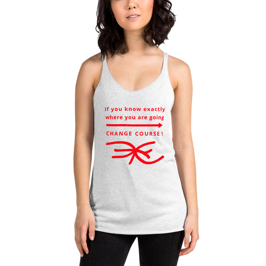 Women's Racerback Tank (Reflections / Questions collection)