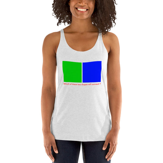 Women's Racerback Tank (Reflections / Questions collection)