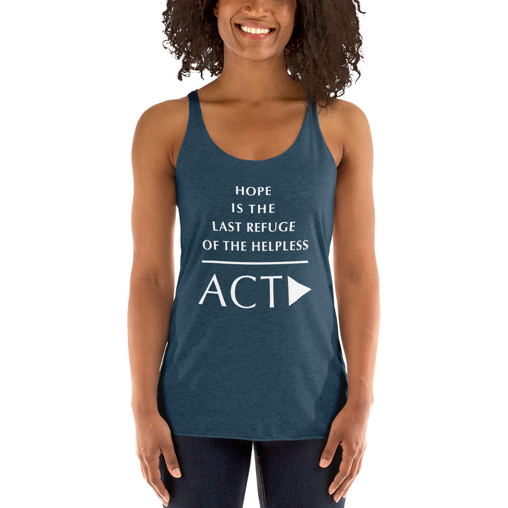 Women's Racerback Tank (Reflections / Questions collection)