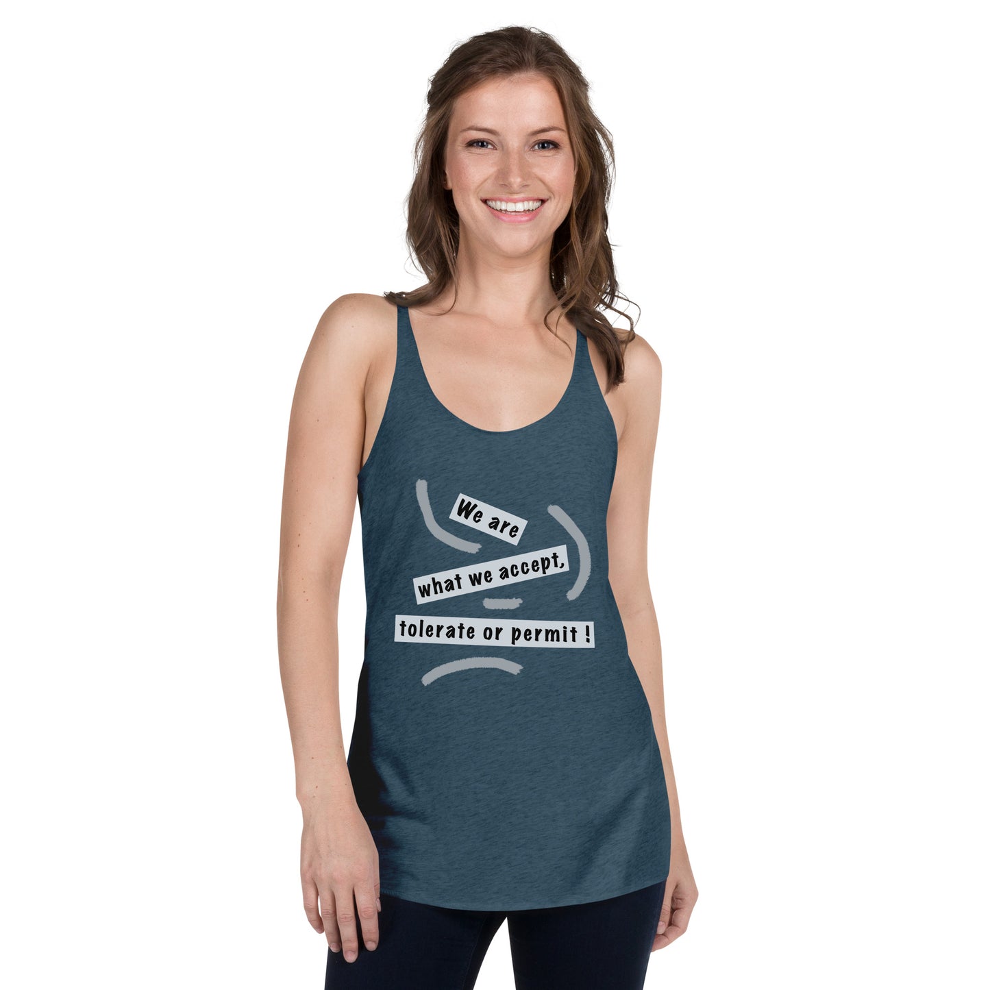 Women's Racerback Tank (Reflections / Questions collection)