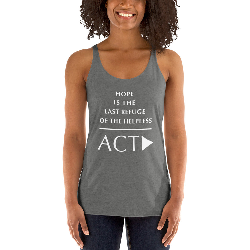 Women's Racerback Tank (Reflections / Questions collection)