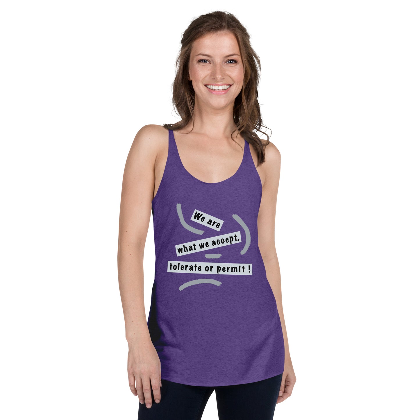 Women's Racerback Tank (Reflections / Questions collection)