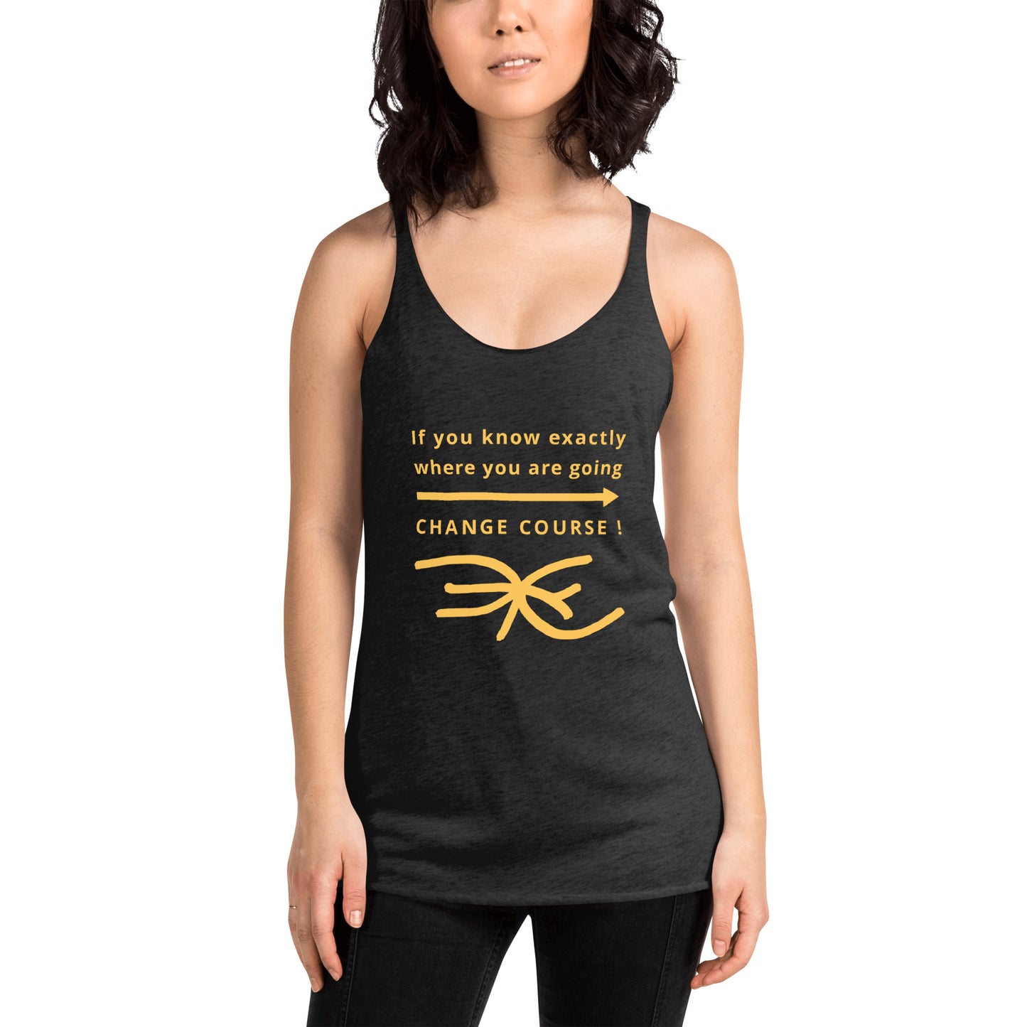 Women's Racerback Tank (Reflections / Questions collection)