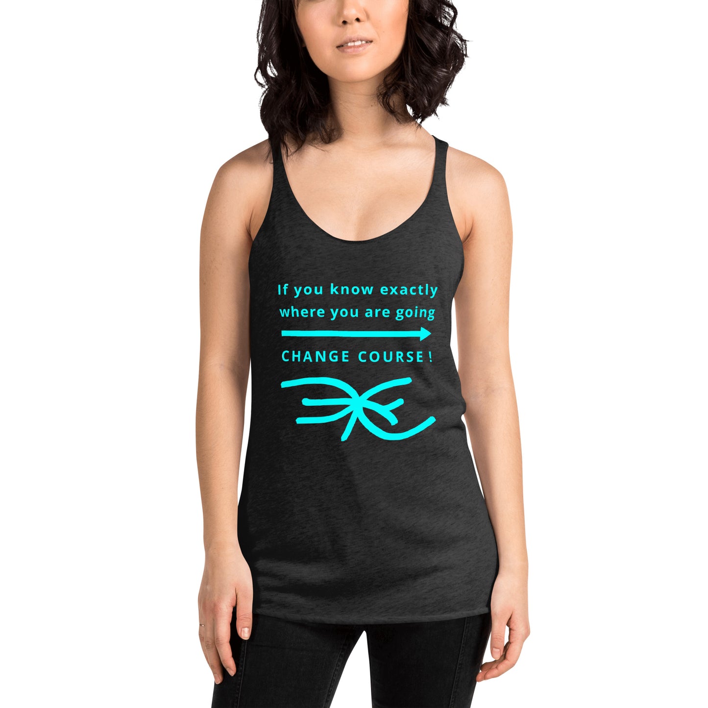 Women's Racerback Tank (Reflections / Questions collection)