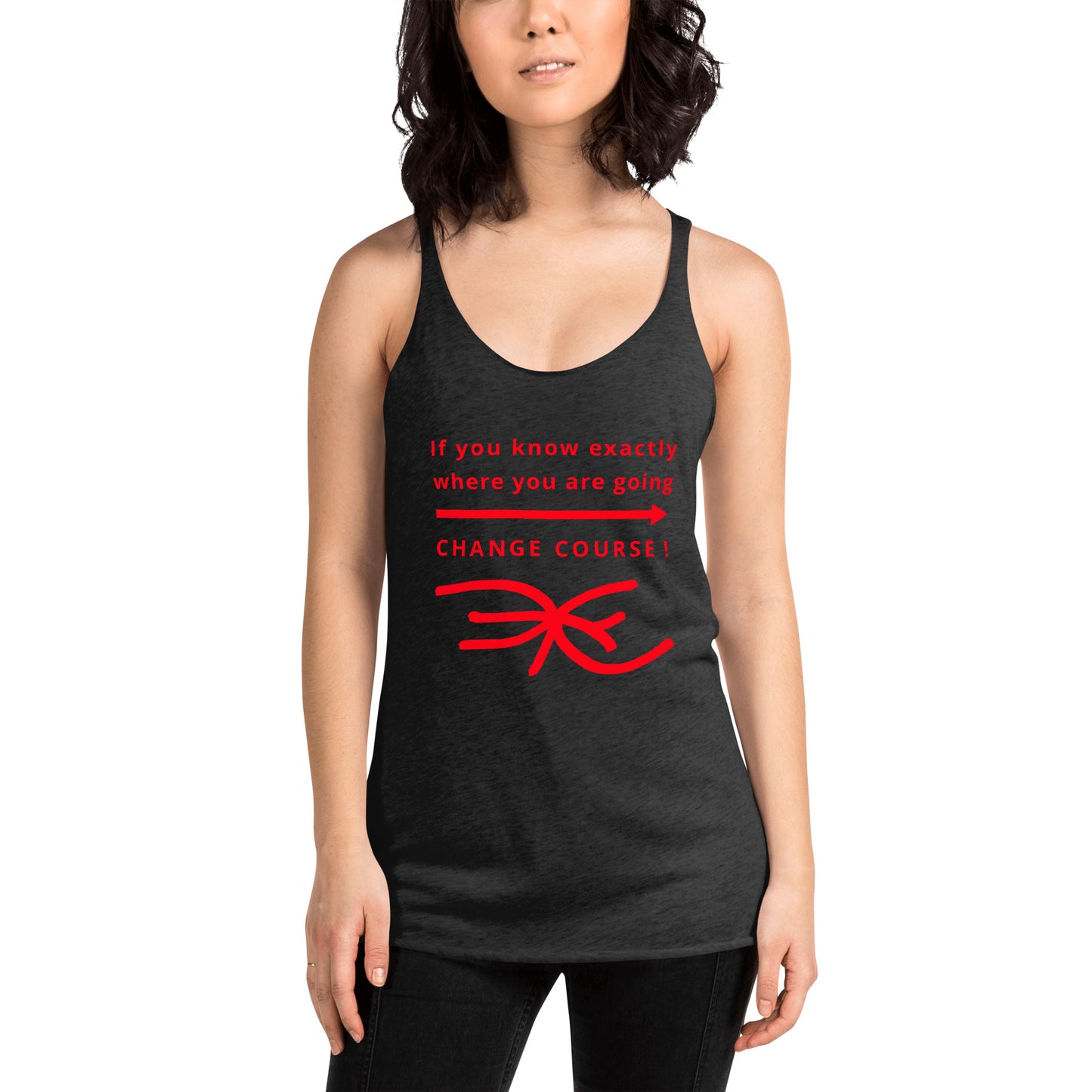 Women's Racerback Tank (Reflections / Questions collection)