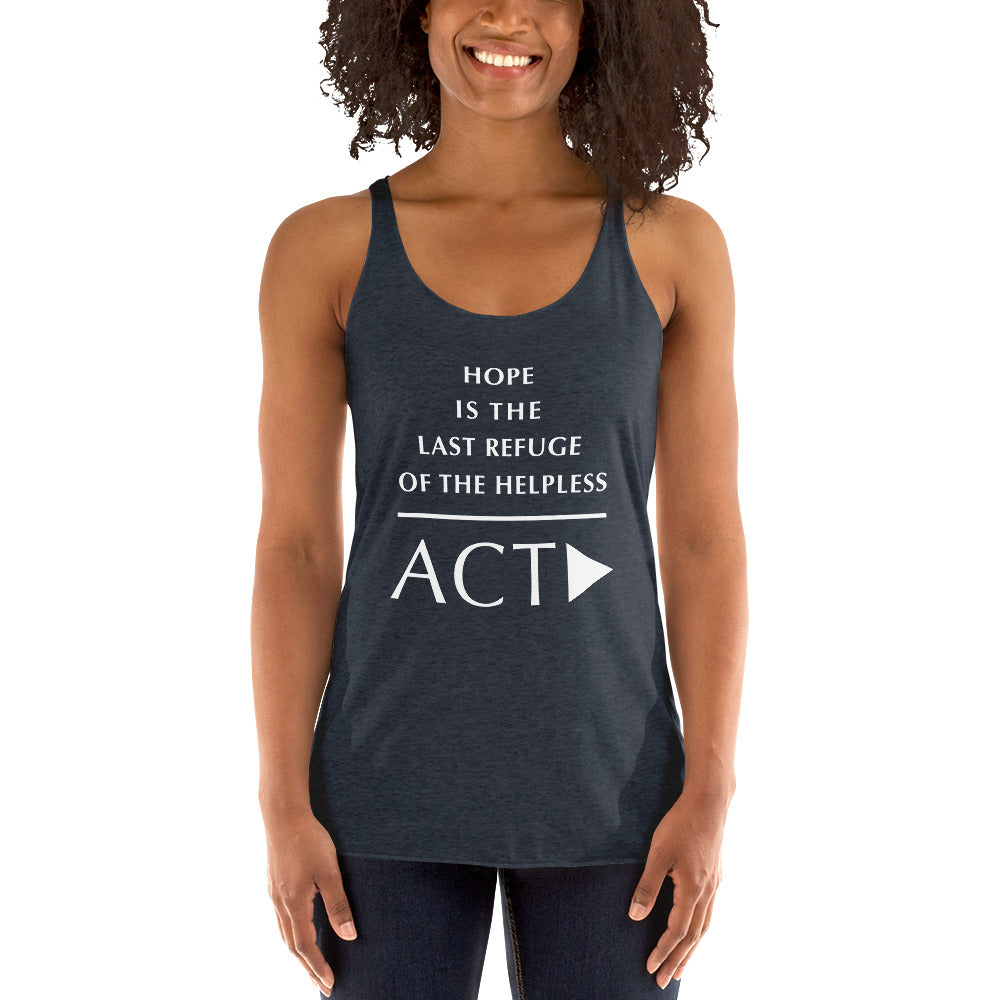 Women's Racerback Tank (Reflections / Questions collection)