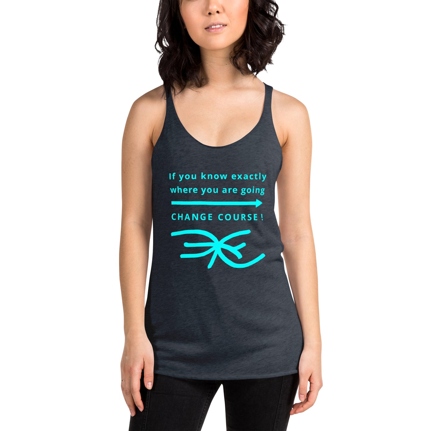 Women's Racerback Tank (Reflections / Questions collection)