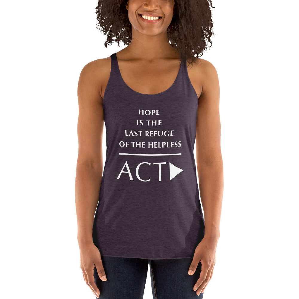 Women's Racerback Tank (Reflections / Questions collection)