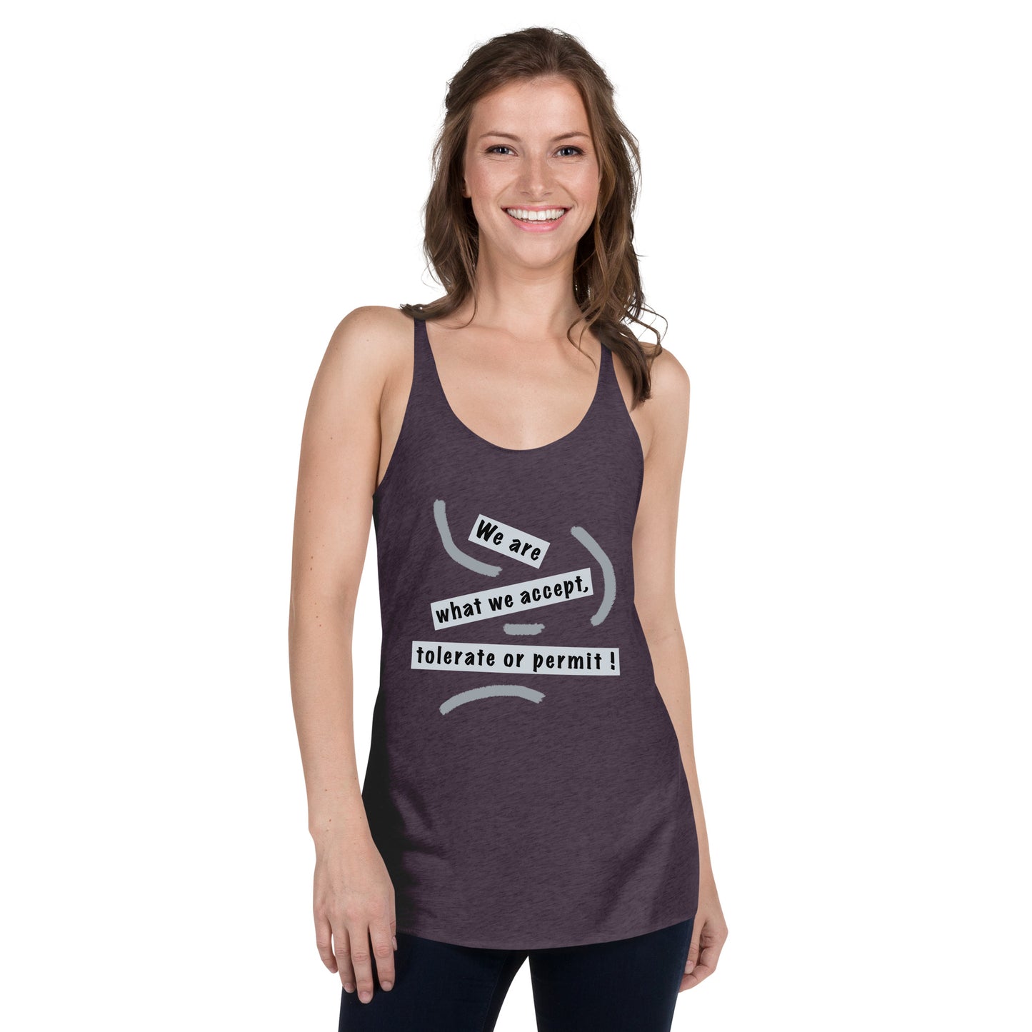 Women's Racerback Tank (Reflections / Questions collection)