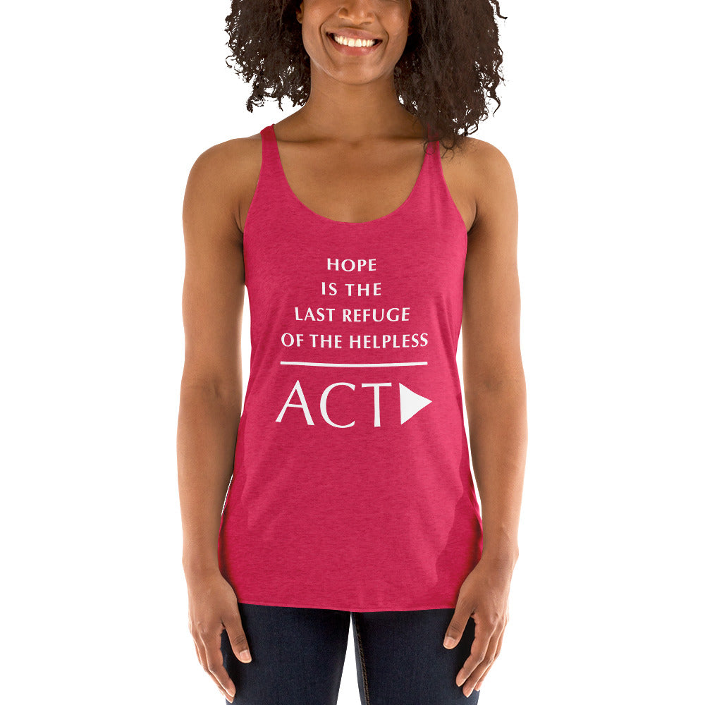 Women's Racerback Tank (Reflections / Questions collection)